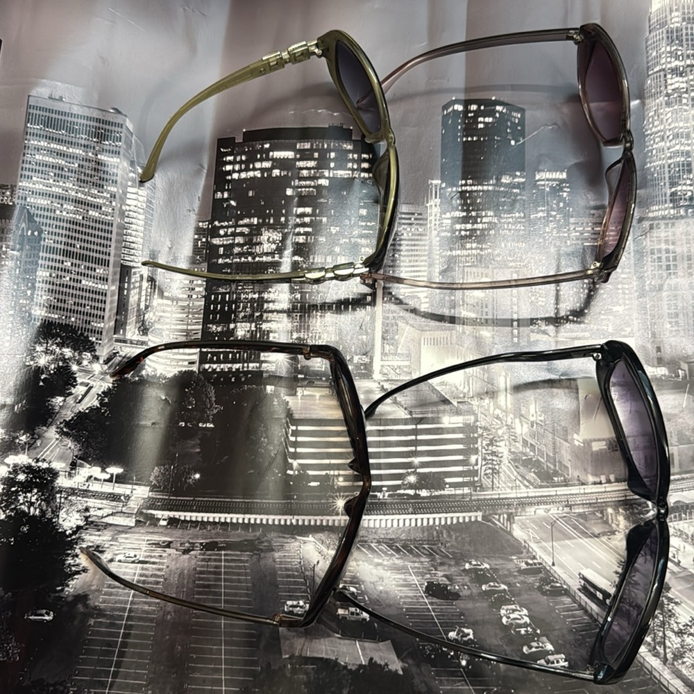 Stylish Oversized Sunglasses Set - Picture 6 of 7